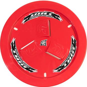 Dirt Defender Racing Products - Dirt Defender Racing Products Quick Release Fastener Mud Cover Vented Cover Only Plastic - Red