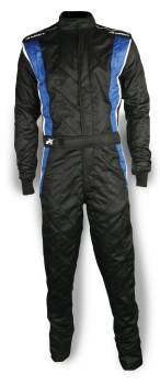 Impact - Impact Phenom Racing Suit - X-Large - Black / Blue