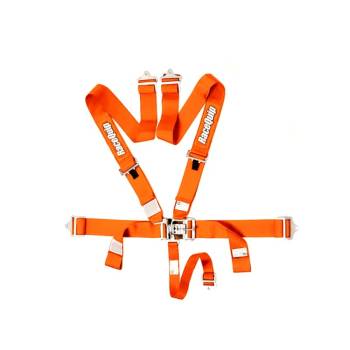RaceQuip - RaceQuip 5-Point Latch & Link Harness Set - Orange
