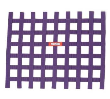 RaceQuip - RaceQuip Ribbon Window Net - Purple - 18" x 24" - Non-SFI