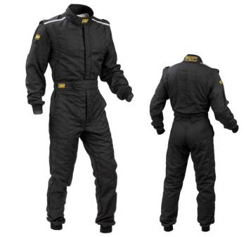 OMP Racing - OMP First S MY 2014 Racing Suit - Black - 56 (Large)