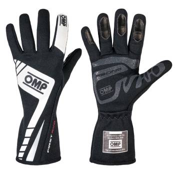 OMP Racing - OMP First Evo Gloves - Black/White - Large
