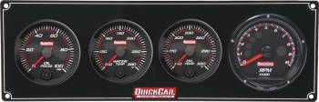 QuickCar Racing Products - QuickCar Redline 3-1 Gauge Panel - OP/WT/OT - Multi-Recall Tach