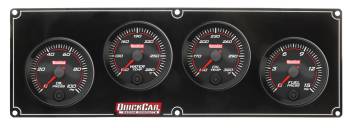QuickCar Racing Products - QuickCar Redline 4 Gauge Panel - OP/WT/OT/FP