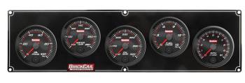 QuickCar Racing Products - QuickCar Redline 4-1 Gauge Panel - OP/WT/OT/FP - Single Recall Tach