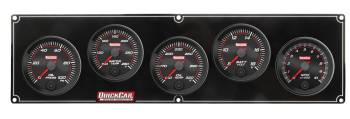 QuickCar Racing Products - QuickCar Redline 4-1 Gauge Panel - OP/WT/OT/VOLT - Single Recall Tach
