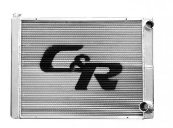 C&R Racing - C&R Racing Lightweight USTMS/IMCA Modified Double Pass Radiator - 26" x 19" - 1-3/4" Depth - RH Inlet / RH Outlet