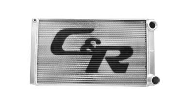 C&R Racing - C&R Racing Troyer Modified Double Pass Radiator - 26" x 19" - 1-3/4" Depth - RH Inlet / RH Outlet
