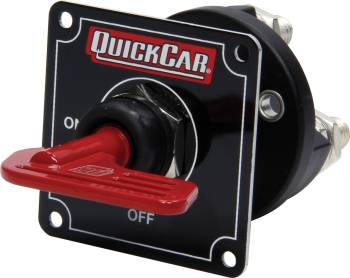 QuickCar Racing Products - QuickCar Master Disconnect Black w/Removable Red Key