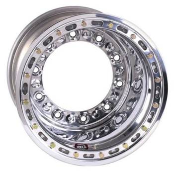 Weld Racing - Weld HS Wide 5 Modified Wheel - 15' x 10" - 4" Back Spacing - Aluminum - Polished - Outer Bead-Loc