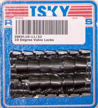 Isky Cams - Isky Cams 10 Valve Locks - 11/32" Valve Stems - SB Chevy, SB Ford