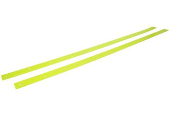 Five Star Race Car Bodies - Five Star 2019 Late Model Body Nose Wear Strips - Flourescent Yellow (Pair)