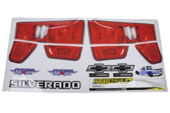 Five Star Race Car Bodies - Five Star 2019 Chevy Silverado Tail ID Graphics Kit