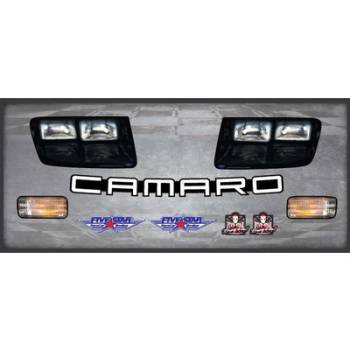 Five Star Race Car Bodies - Five Star Headlight Nose Only Graphics Kit: 92 Camaro