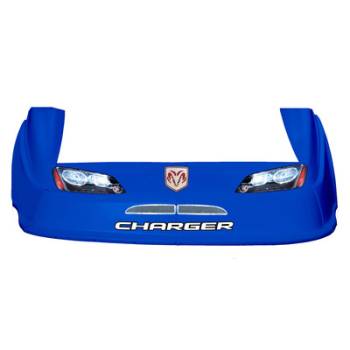 Five Star Race Car Bodies - Five Star Charger MD3 Complete Nose and Fender Combo Kit - Chevron Blue (Older Style)