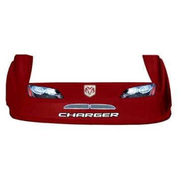 Five Star Race Car Bodies - Five Star Charger MD3 Complete Nose and Fender Combo Kit - Red (Older Style)