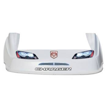 Five Star Race Car Bodies - Five Star Charger MD3 Complete Nose and Fender Combo Kit - White (Older Style)