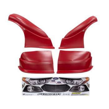 Five Star Race Car Bodies - Five Star 2013 Ford Fusion MD3 Complete Nose and Fender Combo Kit -Red (Older Style)
