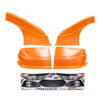 Five Star Race Car Bodies - Five Star 2013 Ford Fusion MD3 Complete Nose and Fender Combo Kit - Newer Style -Chevron Orange