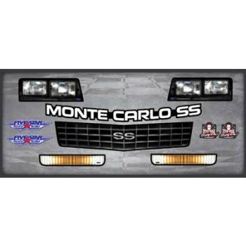 Five Star Race Car Bodies - Five Star 1988 Chevrolet Monte Carlo SS Nose Only Graphics Kit