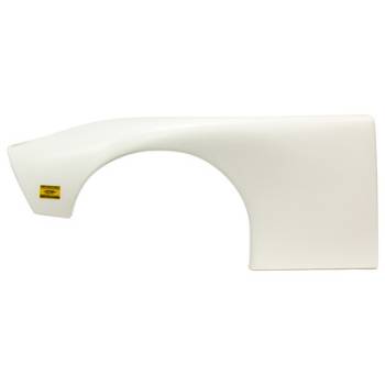 Five Star Race Car Bodies - Five Star ABC Plastic Fender - White - Left (Only) - For use with 8" Tires