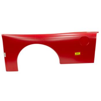 Five Star Race Car Bodies - Five Star ABC Plastic Quarter Panel - Greenhouse Style Body - Red - Left (Only)