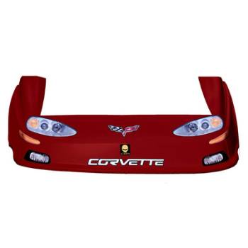 Five Star Race Car Bodies - Five Star Corvette MD3 Complete Nose and Fender Combo Kit - Red (Older Style)