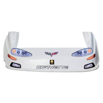 Five Star Race Car Bodies - Five Star Corvette MD3 Complete Nose and Fender Combo Kit - White (Older Style)