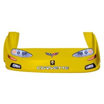 Five Star Race Car Bodies - Five Star Corvette MD3 Complete Nose and Fender Combo Kit - Yellow (Older Style)