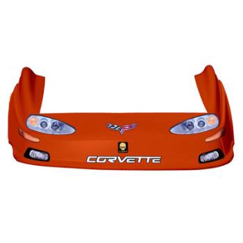 Five Star Race Car Bodies - Five Star Corvette MD3 Complete Nose and Fender Combo Kit - Orange (Newer Style)