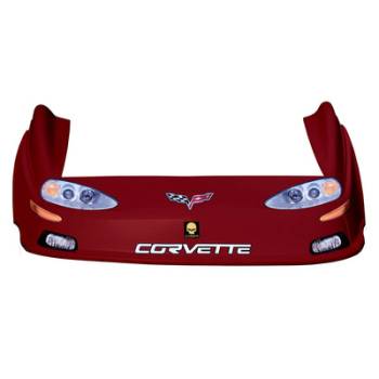 Five Star Race Car Bodies - Five Star Corvette MD3 Complete Nose and Fender Combo Kit - Red (Newer Style)