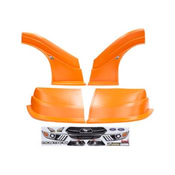 Five Star Race Car Bodies - Fivestar MD3 Evolution Nose and Fender Combo Kit - Mustang - Orange (Flat RS Fender)