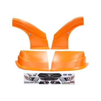 Five Star Race Car Bodies - Fivestar MD3 Evolution Nose and Fender Combo Kit - Mustang - Orange