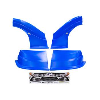 Five Star Race Car Bodies - Fivestar MD3 Evolution Nose and Fender Combo Kit - Fusion - Chevron Blue