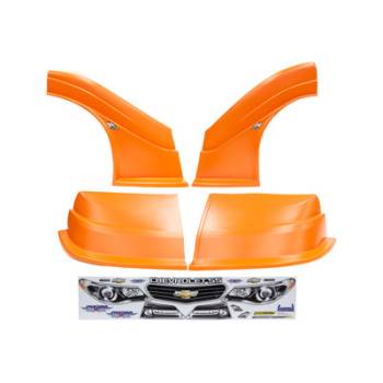 Five Star Race Car Bodies - Fivestar MD3 Evolution Nose and Fender Combo Kit - Chevy SS - Orange (Flat RS Fender)
