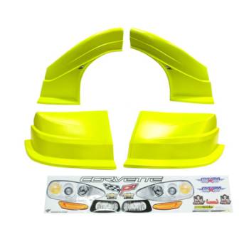 Five Star Race Car Bodies - Five Star Race Car Bodies Combo Nose MD3 Evolution New Style Fenders/Nose/Graphics - Molded Plastic