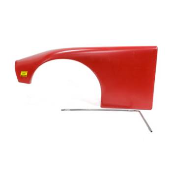 Five Star Race Car Bodies - Five Star ABC Plastic Fender -Red - Left (Only) - For use with 8" Tires