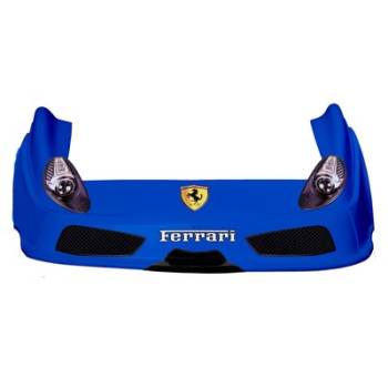 Five Star Race Car Bodies - Five Star Ferrari MD3 Complete Nose and Fender Combo Kit - Chevron Blue (Newer Style)