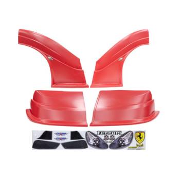 Five Star Race Car Bodies - MD3 Evolution Complete Combo Kit - Ferrari - Red