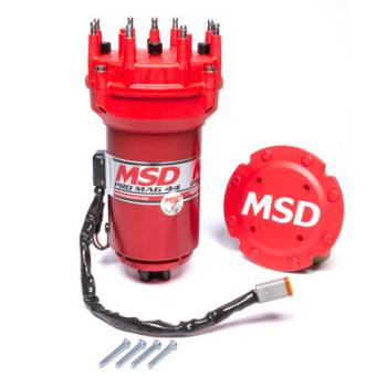 MSD - MSD Pro Mag 44 Amp Generator - CCW Rotation - Red - Pro Cap - Band Clamp