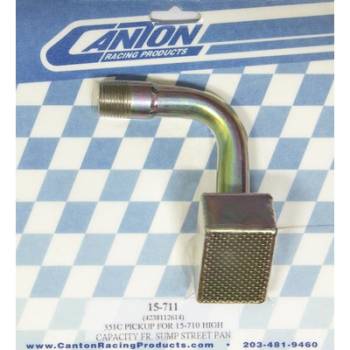 Canton Racing Products - Canton Front Sump T-Style Street / Strip Oil Pump Pickup For (15-710) Pan w/ Pump (M84AHV)