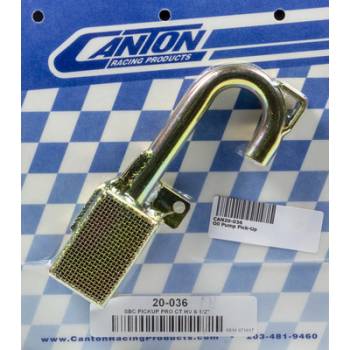 Canton Racing Products - Canton Circle Track Oil Pan Pickup - For 6.5 in. Deep SB Chevy Pans w/ SB Standard Volume Pumps (M55/M55A)