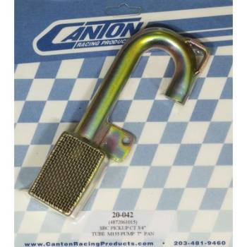 Canton Racing Products - Canton Oil Pump Pick-Up - SB Chevy - Circle Track Standard Volume Pump 7" Deep Oil Pan - 3/4" Tube (Melling #MELM155)