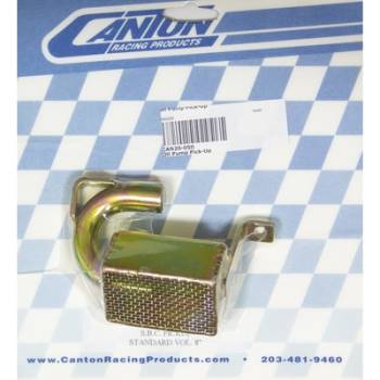 Canton Racing Products - Canton Steel Drag / Street Oil Pump Pickup - For 8 in. Deep SB Chevy Pans w/ SB Standard Volume Pumps (M55/M55A)