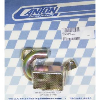Canton Racing Products - Canton Steel Drag / Street Oil Pump Pickup - For 8 in. Deep SB Chevy Pans w/ SB High Volume Pumps w/ 0.75 in. Tube (M155HV)