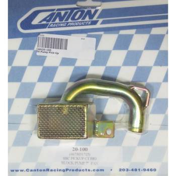 Canton Racing Products - Canton Oil Pump Pick-Up - SB Chevy - Circle Track 7" Deep Oil Pan w/ Standard, High Volume BB Pump w/ 3/4" Inlet