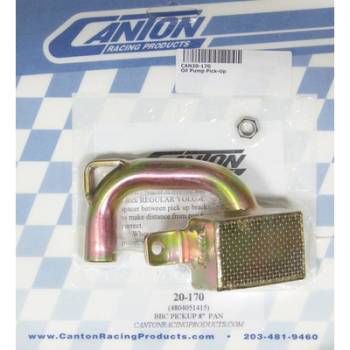 Canton Racing Products - Canton Steel Drag / Street Oil Pump Pickup - For 8" Deep SB Chevy Pans w/ BB Chevy Pumps