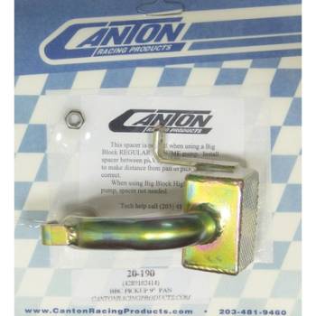 Canton Racing Products - Canton Steel Drag / Street Oil Pump Pickup - For 9" Deep SB Chevy Pans w/ BB Chevy Pumps