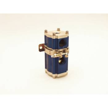 Canton Racing Products - Canton Oil Cooler Thermostat - Blue Anodized Finish / Stainless Steel Mounting Clamp