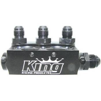 King Racing Products - King Fuel Block w/ Fittings